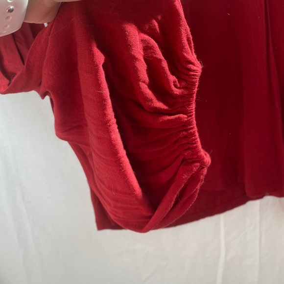 Bisou Bisou - Women's - Red - Blouse - Top - Long Sleeve - Shirt - Size: Large - Picture 8 of 8